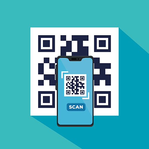 نمونه کد QR بروشور دیجیتال